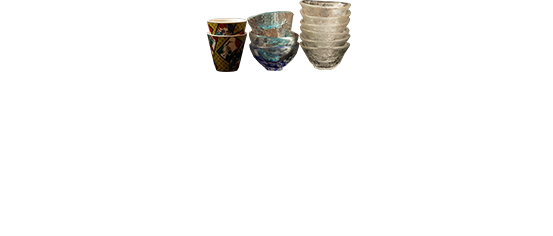 銘柄に合わせて酒器をセレクト